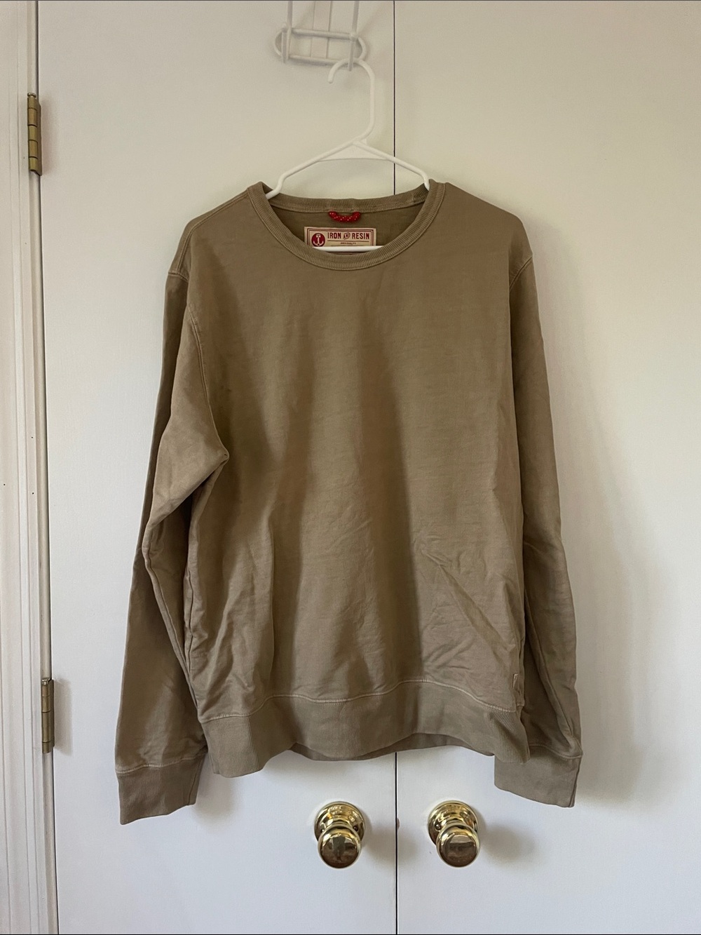 Iron & Resin Men's Crewneck Sweatshirt — Taupe